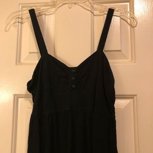 Black Dress w/ Decorative Buttons